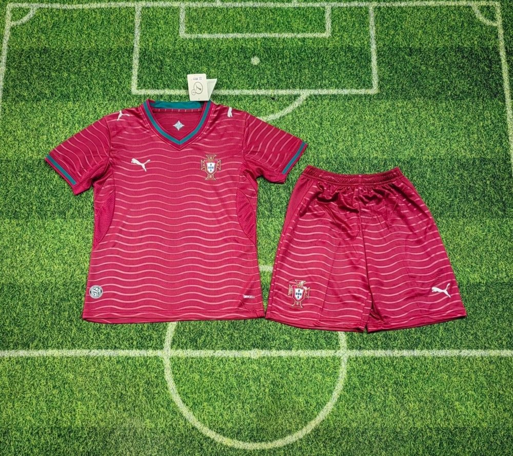 Kit enfant Portugal DOM Coupe du Monde 2026 - Choppe ton maillot